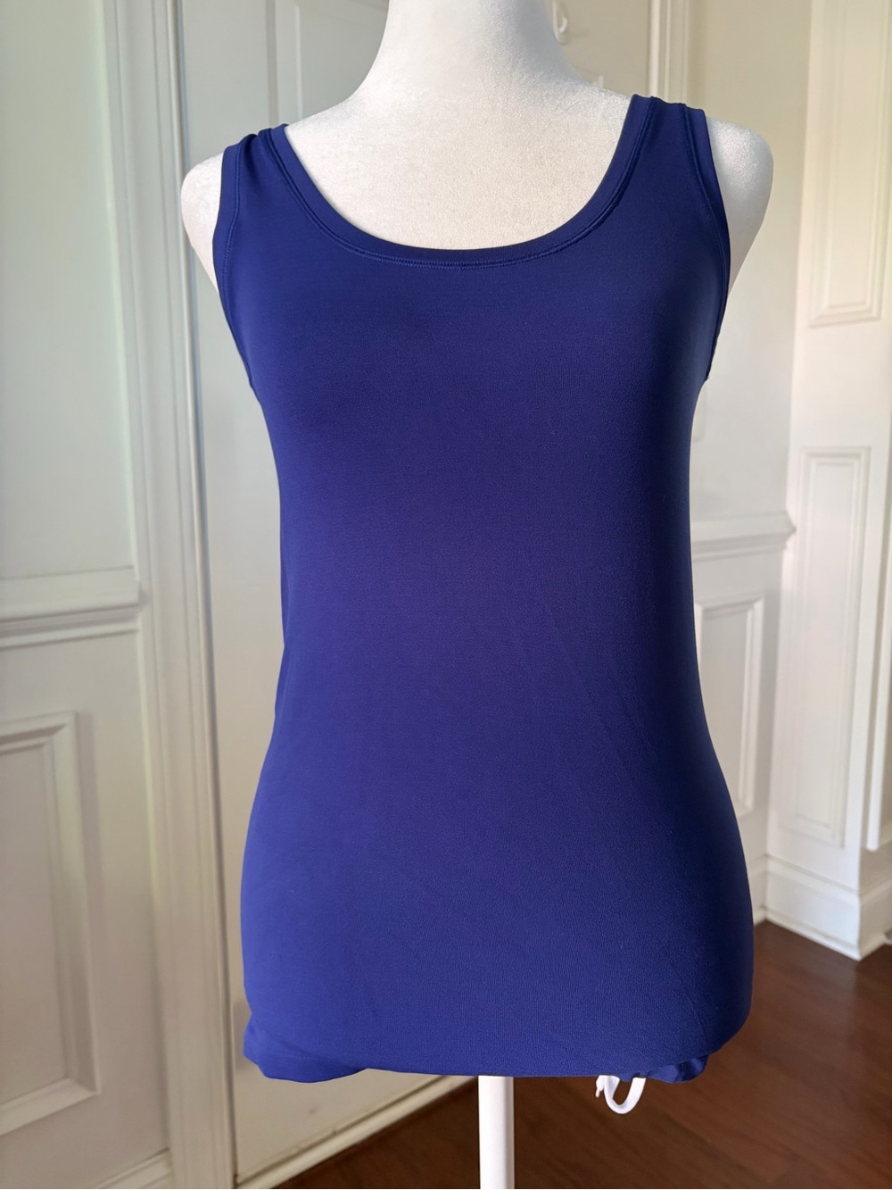 White House Black Market Royal Blue Scoop Neck Tank Top | Size XS